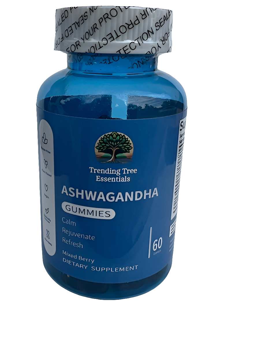 Trending Tree Essentials Ashwagandha Mixed Berry Gummies w/ Vitamin D, (60 CT)